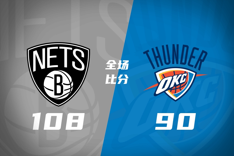 篮网开局18-0碾压雷霆 乌科马杜23+9布朗三双