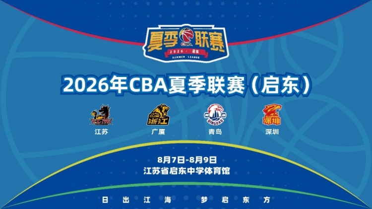 四强聚启东：浙江深圳领衔2026CBA夏季联赛阵容公布