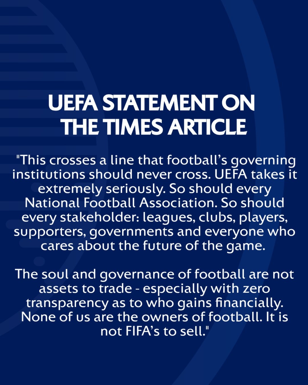 欧足联炮轰FIFA出售世界杯股权:足球灵魂不可交易 欧足联炮轰FIFA出售世界杯股权:足球灵魂不可交易